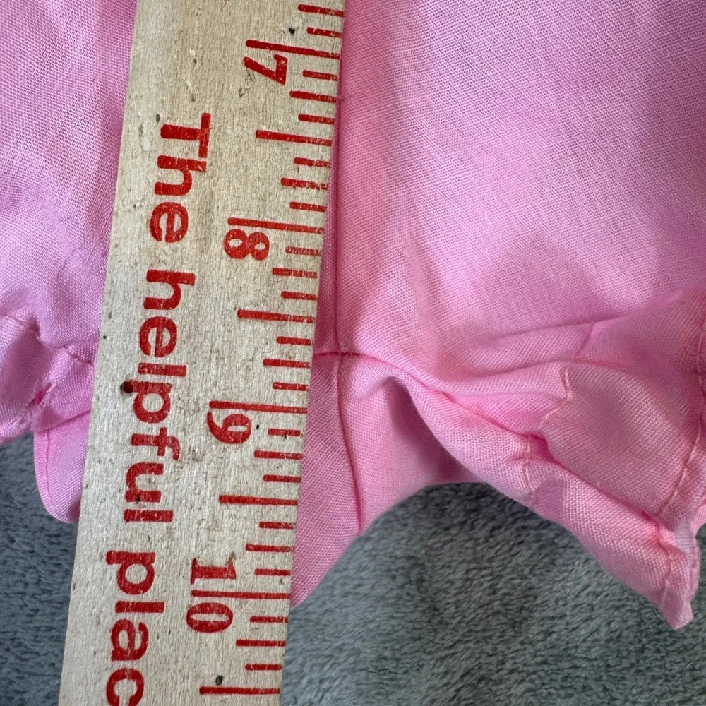 Vintage Pink Baby Bloomers Made in USA Ruffle Diaper Cover Size 9 Months